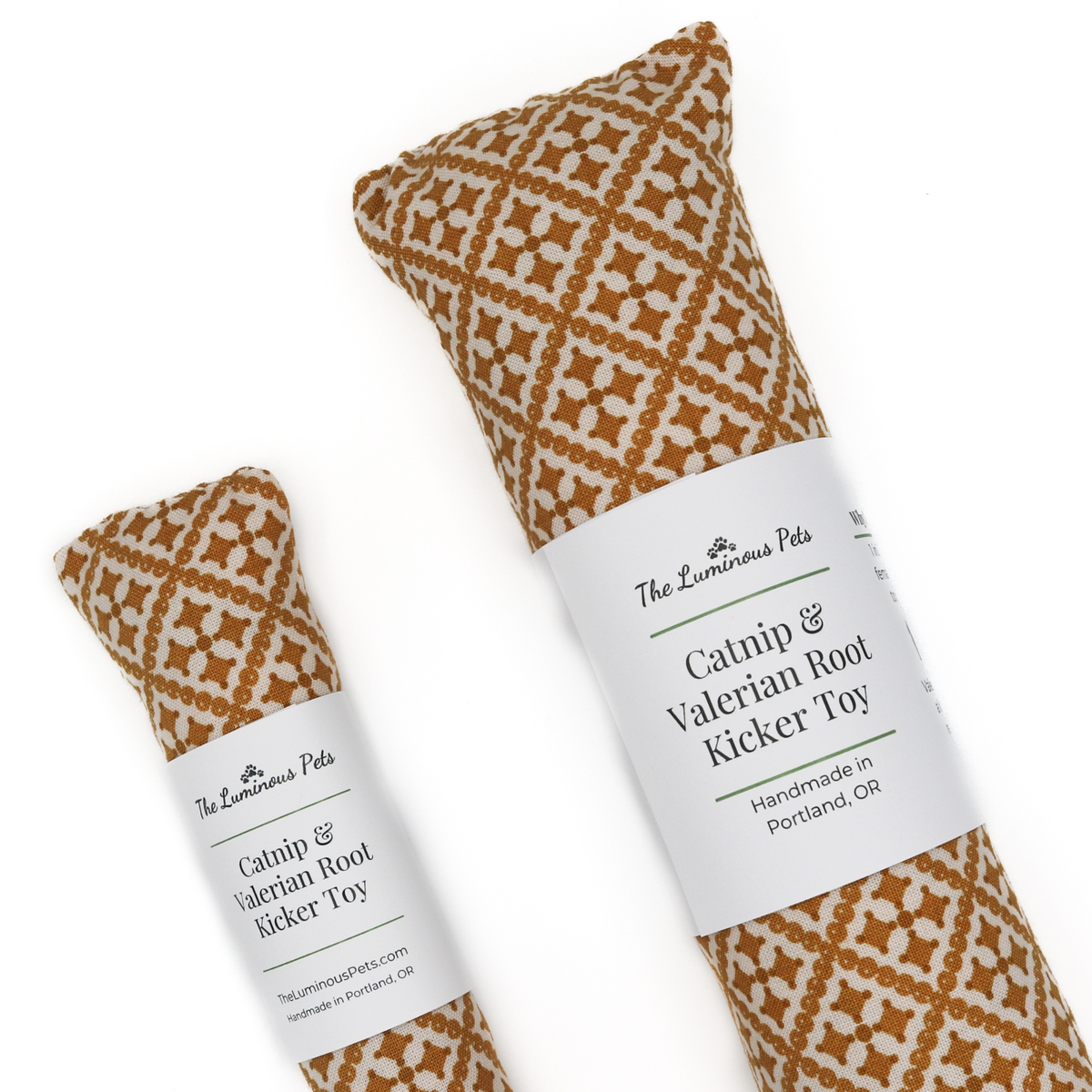 Catnip with Valerian Root Cat Toy | Ochre Autumn Mosaic