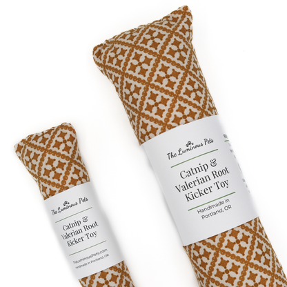 Catnip with Valerian Root Cat Toy | Ochre Autumn Mosaic