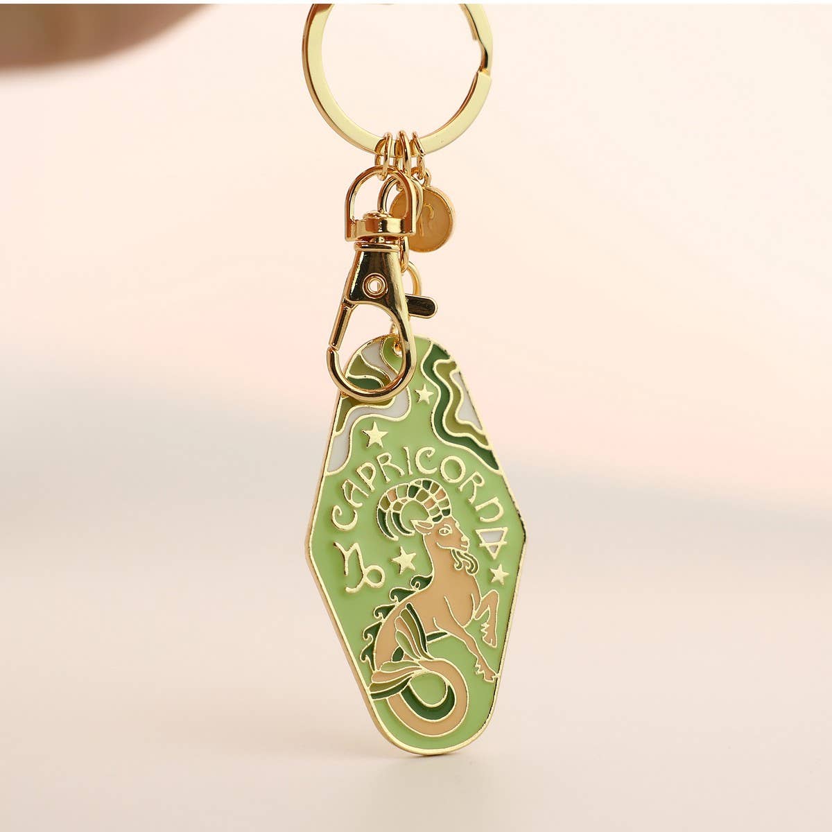 Zodiac Motel Keychain – Retro Enamel