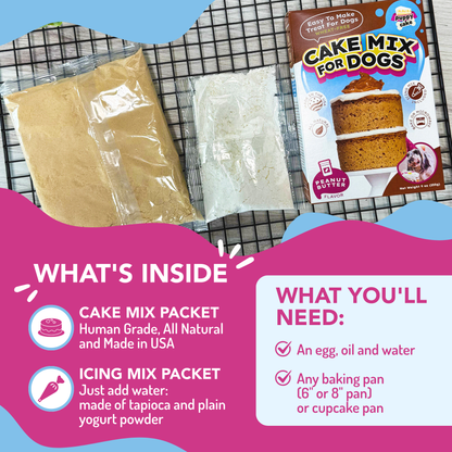 Puppy Cake - Dog Birthday Cake Mixes with Icing