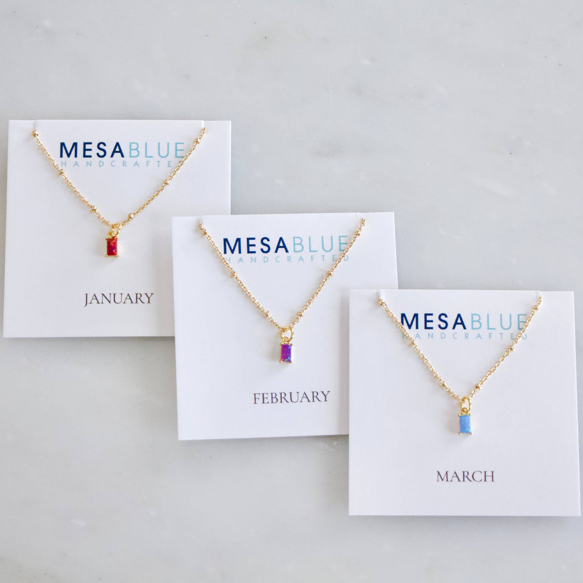Opal Birthstone Necklace 