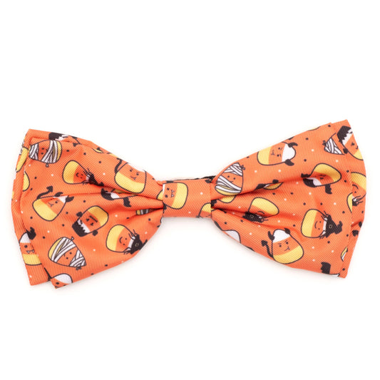 Candy Corn Ghouls Halloween Pet Bow Tie