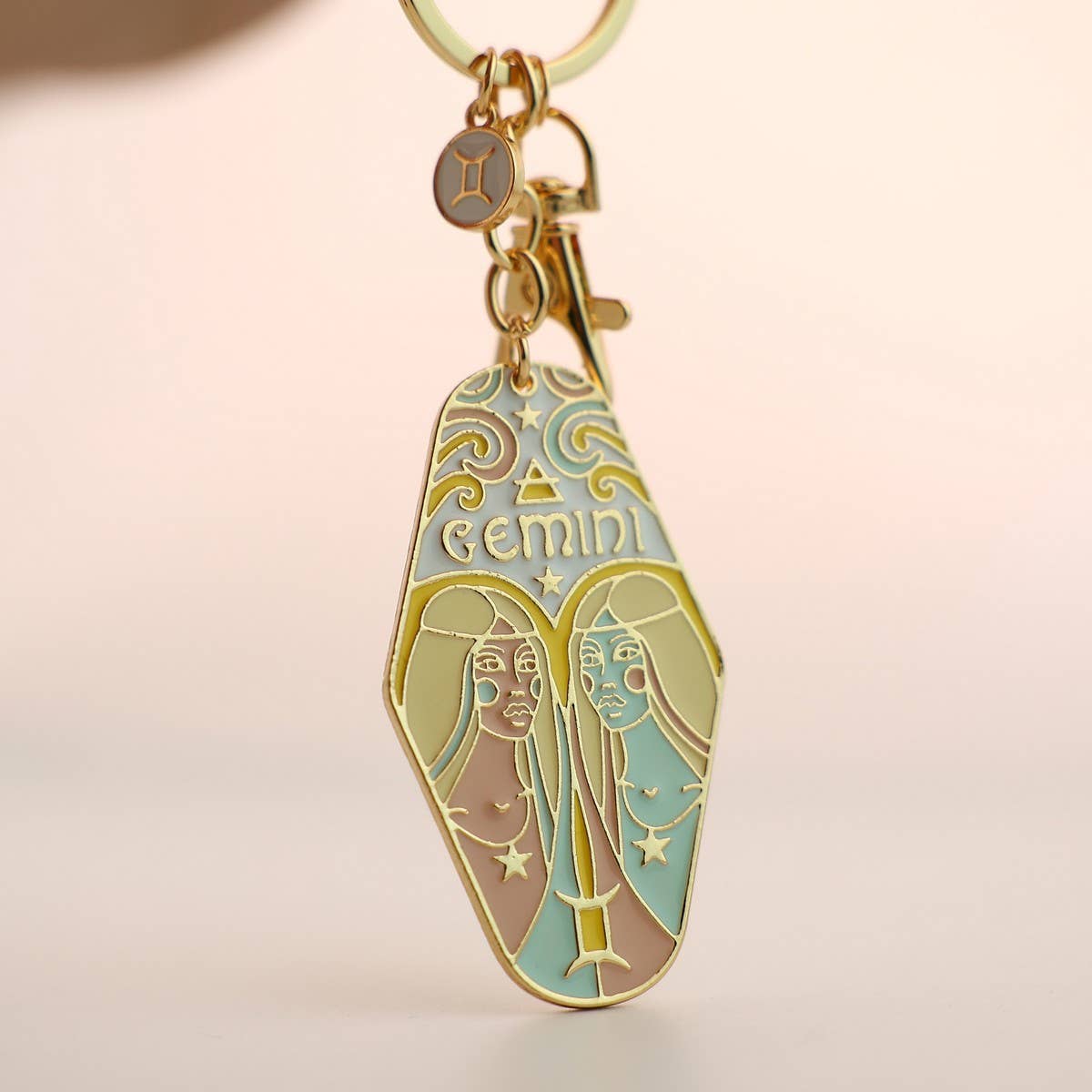Zodiac Motel Keychain – Retro Enamel
