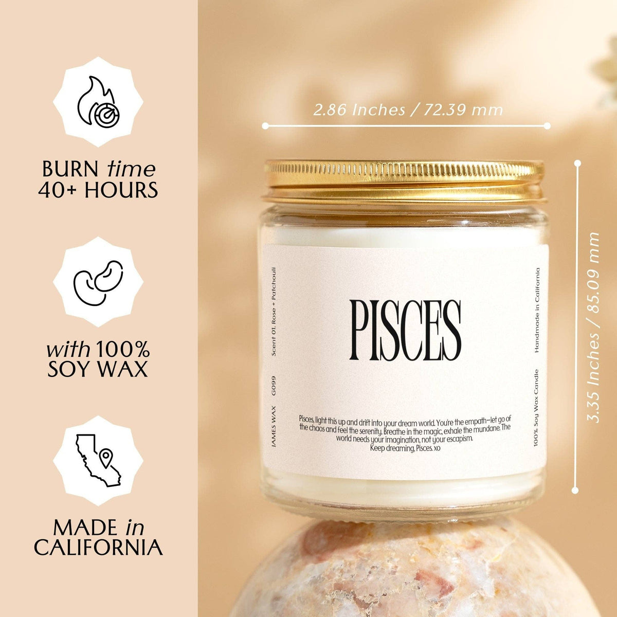 Pisces Candle