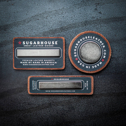 Call Me Old Fashioned Leather Magnet Circle Style