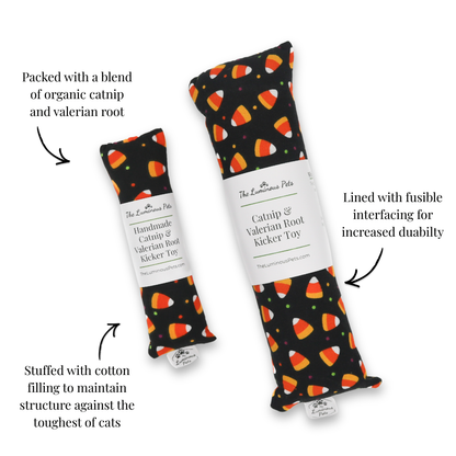 Catnip with Valerian Root Cat Toys | Halloween Candy Corn