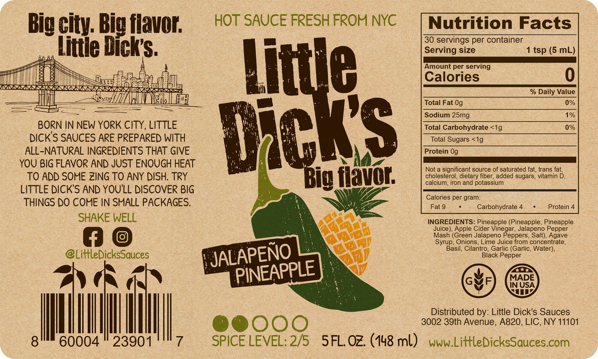 Little Dick's Jalapeño Pineapple Hot Sauce - Small Batch