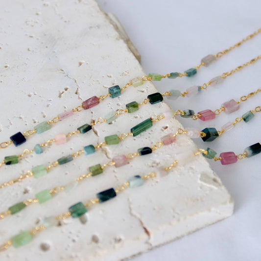 Tourmaline Chip Necklace