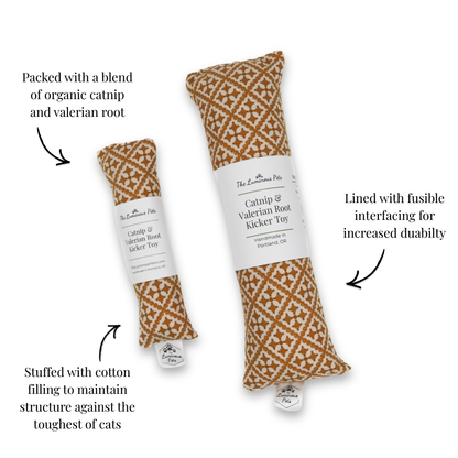 Catnip with Valerian Root Cat Toy | Ochre Autumn Mosaic