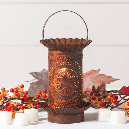 Mini Wax Warmer - Star - Rustic Tin