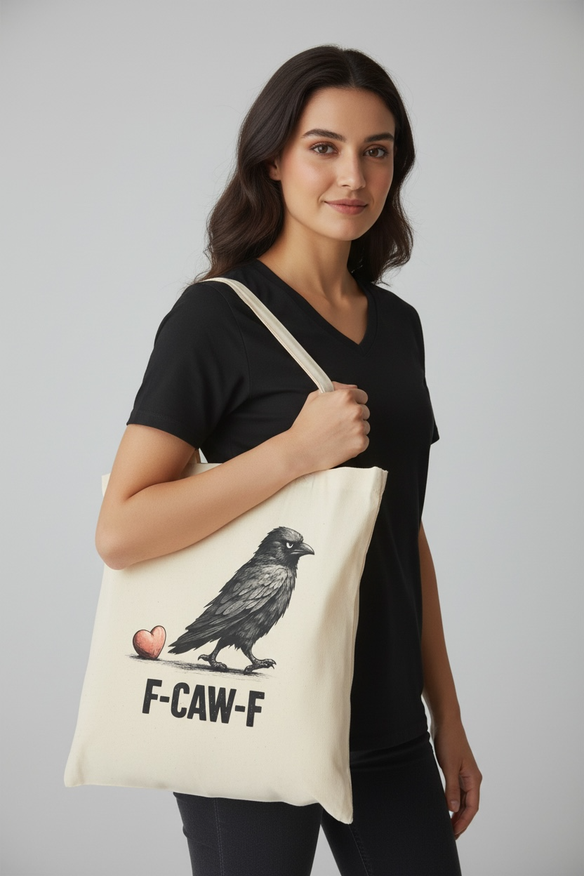 Grumpy Crow Tote Bag