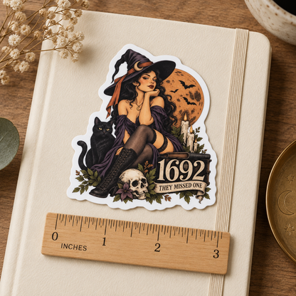 1692 Witch Halloween Sticker