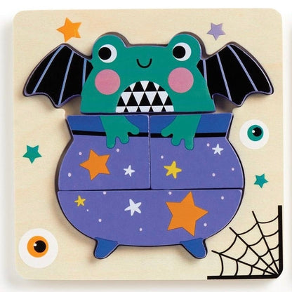 Spooky Friends Set of 4 Wood Puzzles