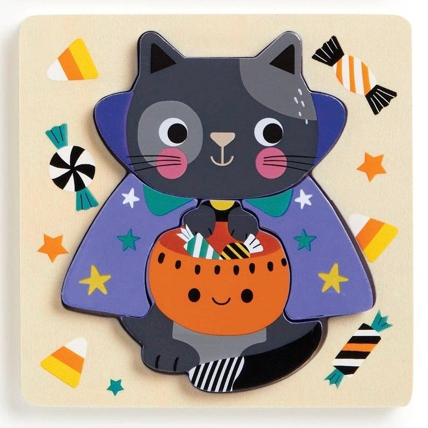 Spooky Friends Set of 4 Wood Puzzles