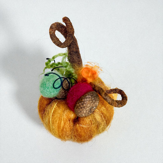 Pumpkin Felting Class (Sunday, November 9th @ 11am to 2:00)