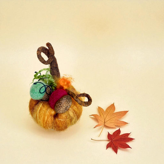 Pumpkin Felting Class (Sunday, November 9th @ 11am to 2:00)