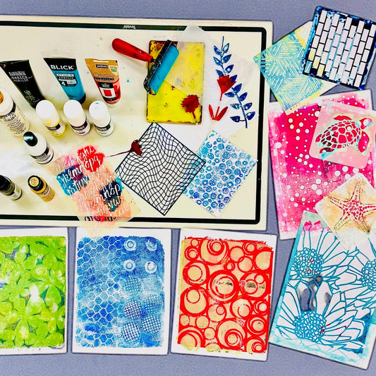 Beginning Gel Plate Printing Saturday, (November 8th 11am to 2:00)