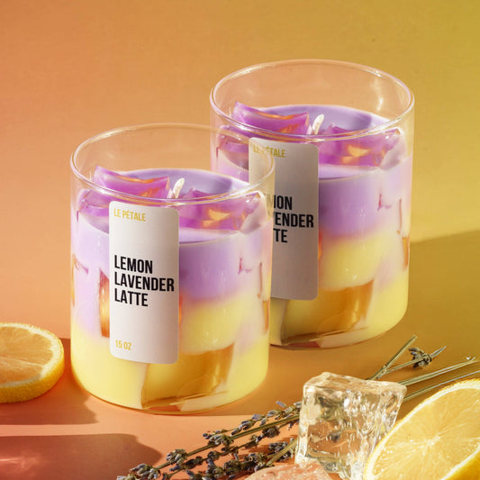Iced Lemon Lavender Latte Candle