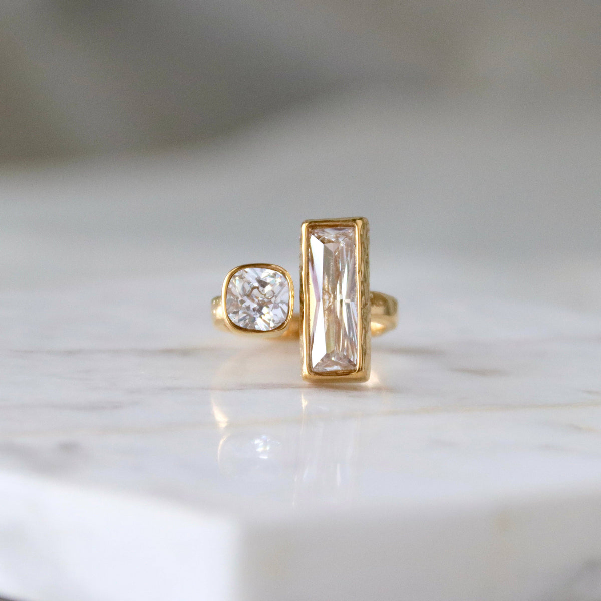 CZ Geometric Ring - Waterproof