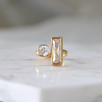 CZ Geometric Ring - Waterproof
