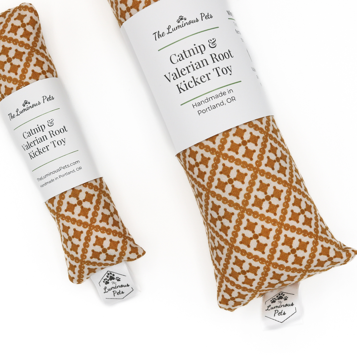Catnip with Valerian Root Cat Toy | Ochre Autumn Mosaic