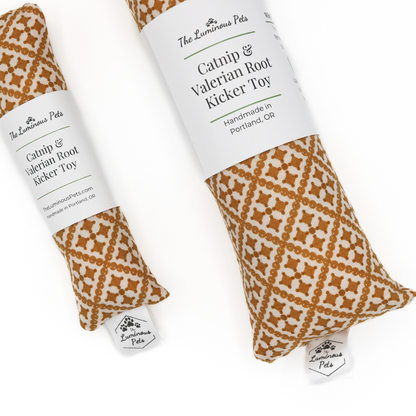 Catnip with Valerian Root Cat Toy | Ochre Autumn Mosaic