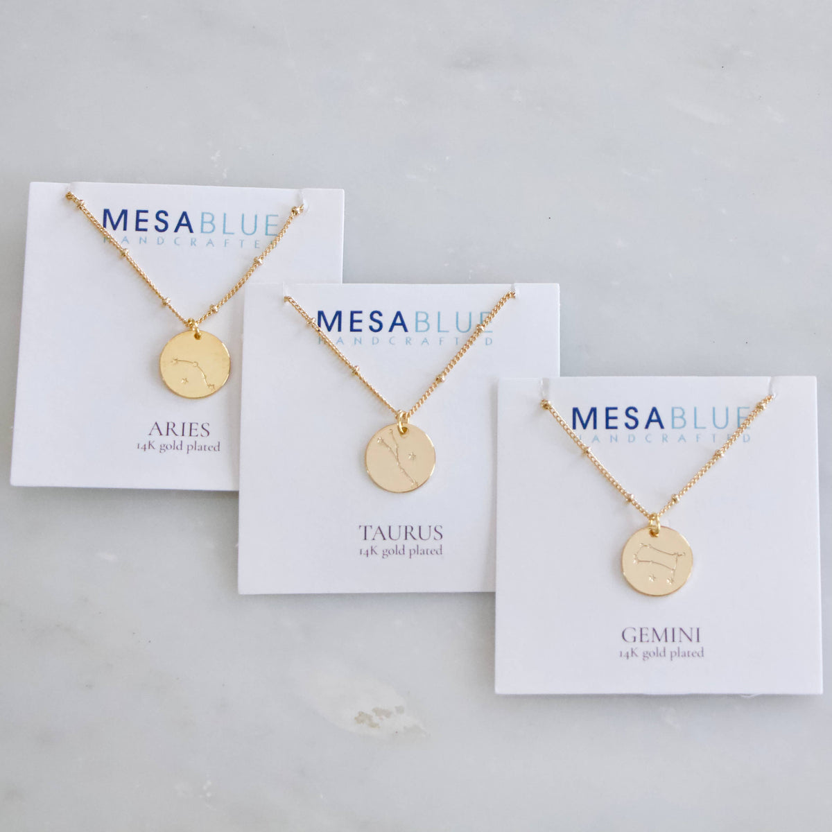 Zodiac Sign Coin Necklace