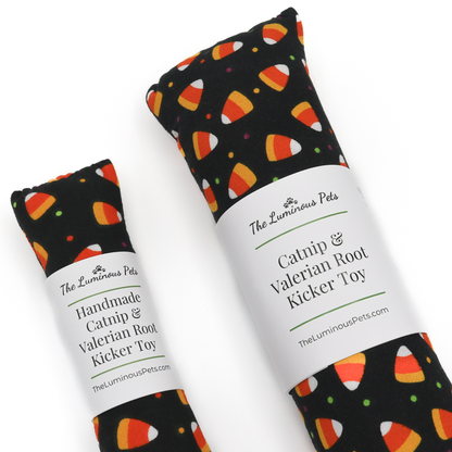 Catnip with Valerian Root Cat Toys | Halloween Candy Corn