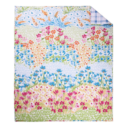 Blooming Hillside Quilted Throw