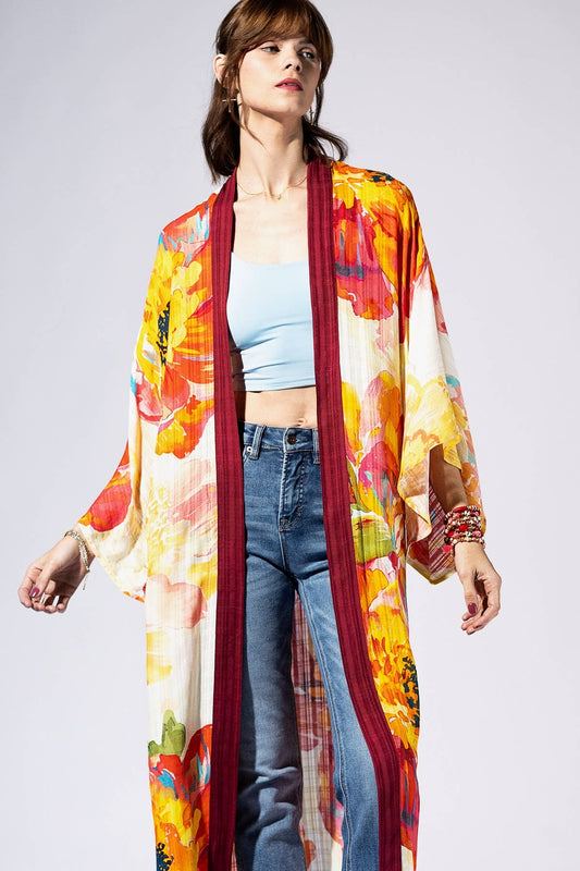 Opaline Petals Kimono