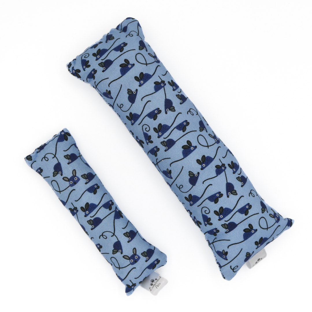 Catnip with Valerian Root Cat Toy | Blue Mice Cat Kicker