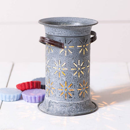 Starburst Wax Warmer - Weathered Zinc