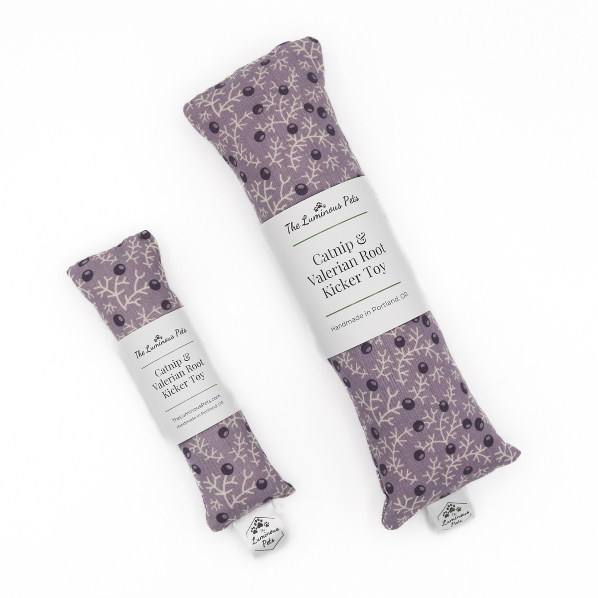 Catnip and Valerian Root Cat Toy | Organic | Purple Plants
