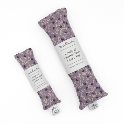Catnip and Valerian Root Cat Toy | Organic | Purple Plants