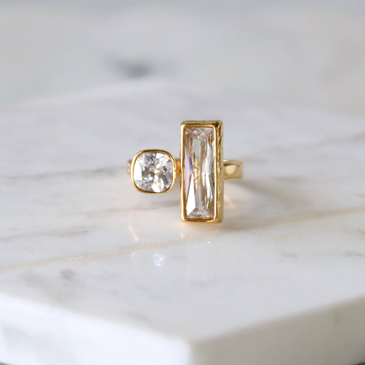 CZ Geometric Ring - Waterproof