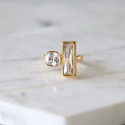 CZ Geometric Ring - Waterproof