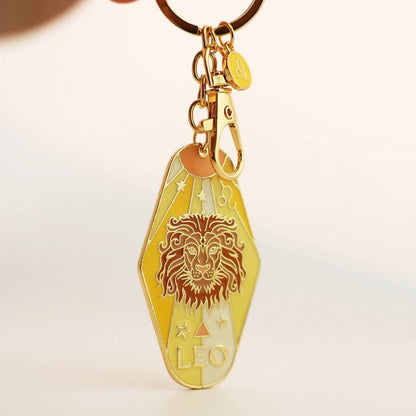 Zodiac Motel Keychain – Retro Enamel