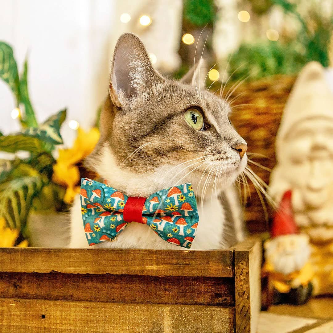 Magic Mushrooms - Bow Tie for Cats + Small Dogs