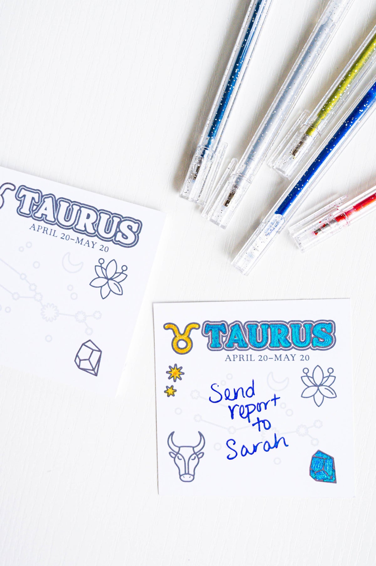 Color the Cosmos Post It Notes - Complete Astrology Set