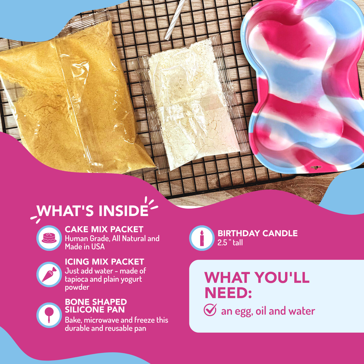 Dog Birthday Cake Kit