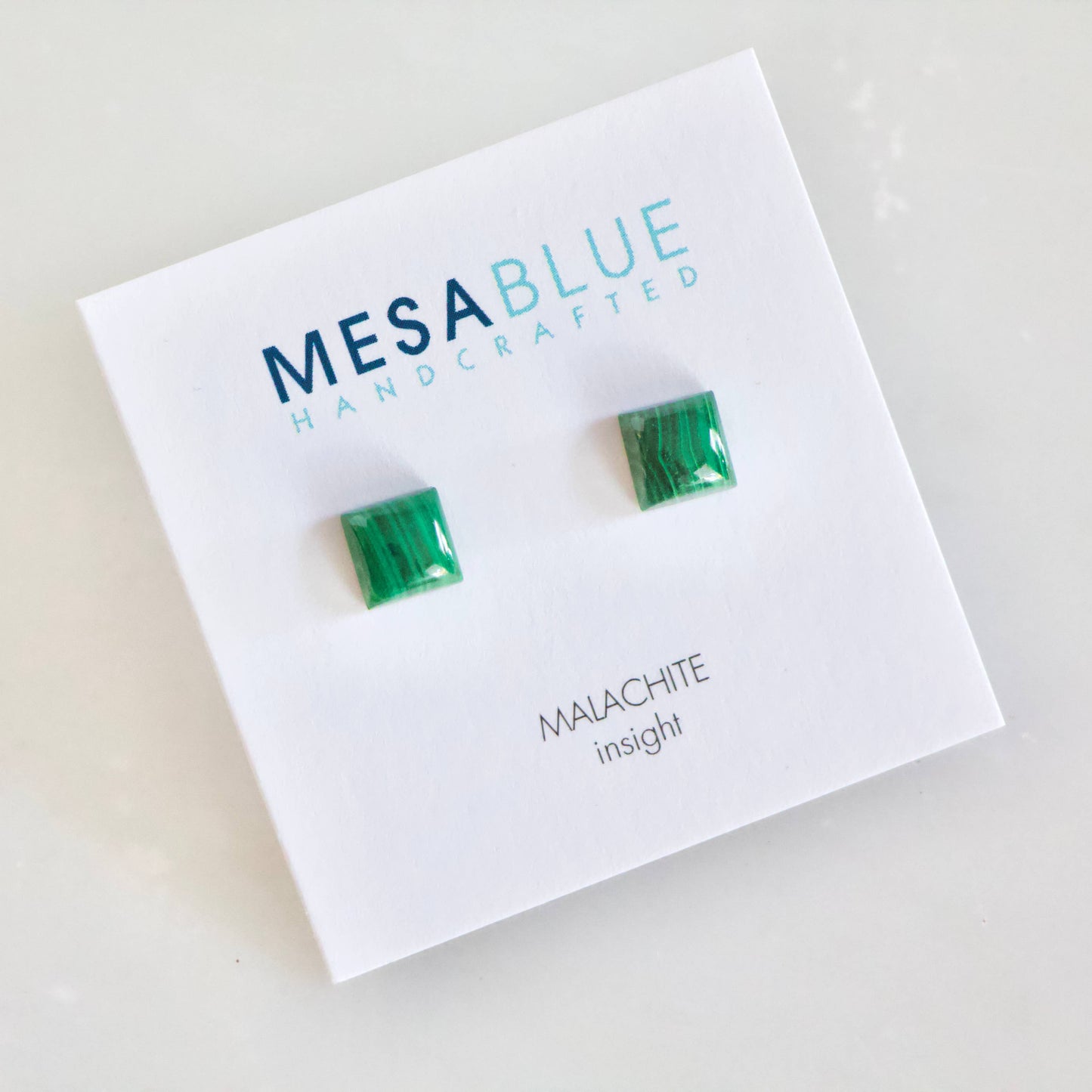 Malachite Stud Earrings