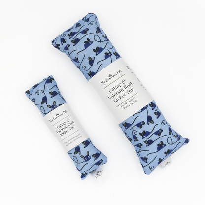 Catnip with Valerian Root Cat Toy | Blue Mice Cat Kicker