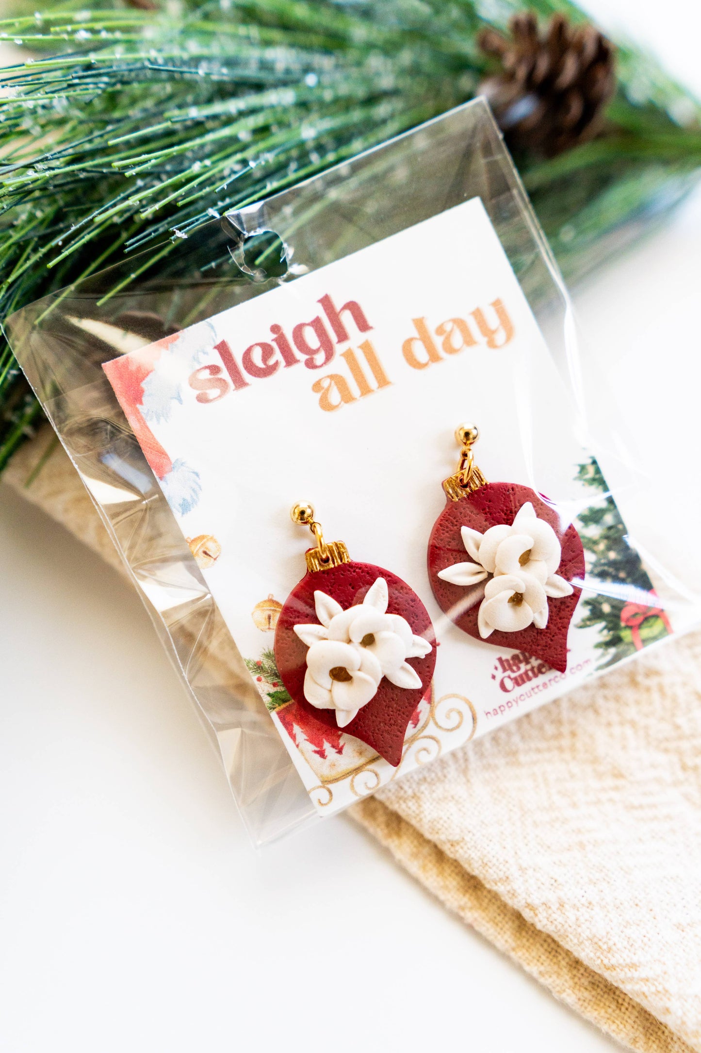 Fun Holiday Studs | Santa's Milk and Cookies Christmas Studs: Stud