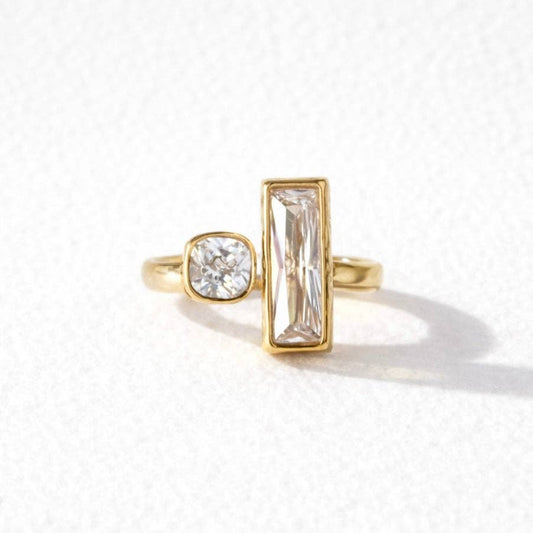 CZ Geometric Ring - Waterproof