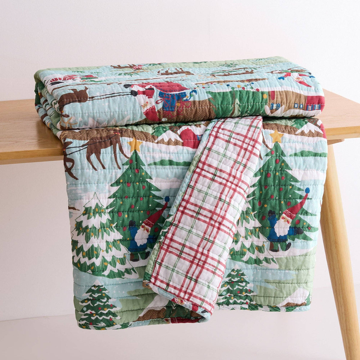 Merry Mountains Quilted Throw