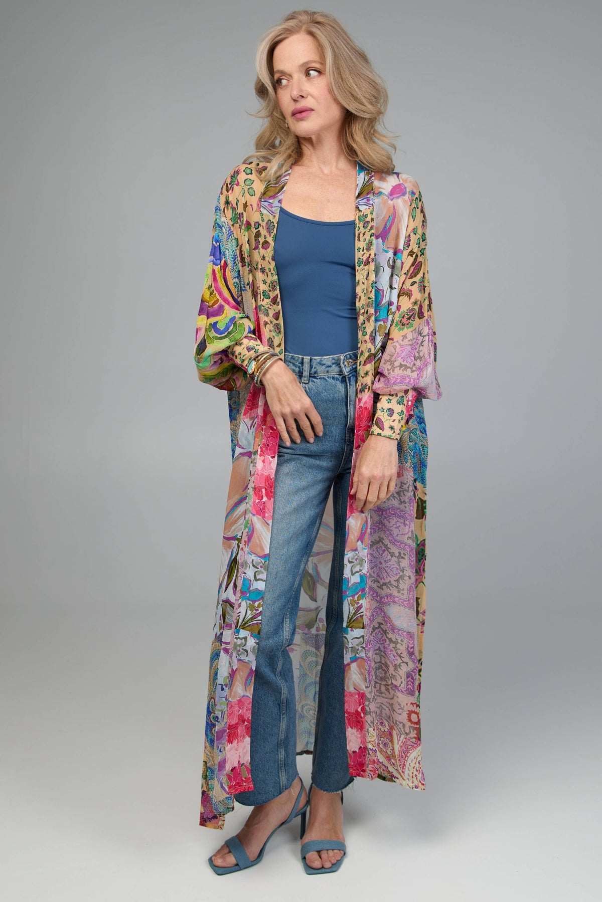 Floral Patch Kimono For Spring