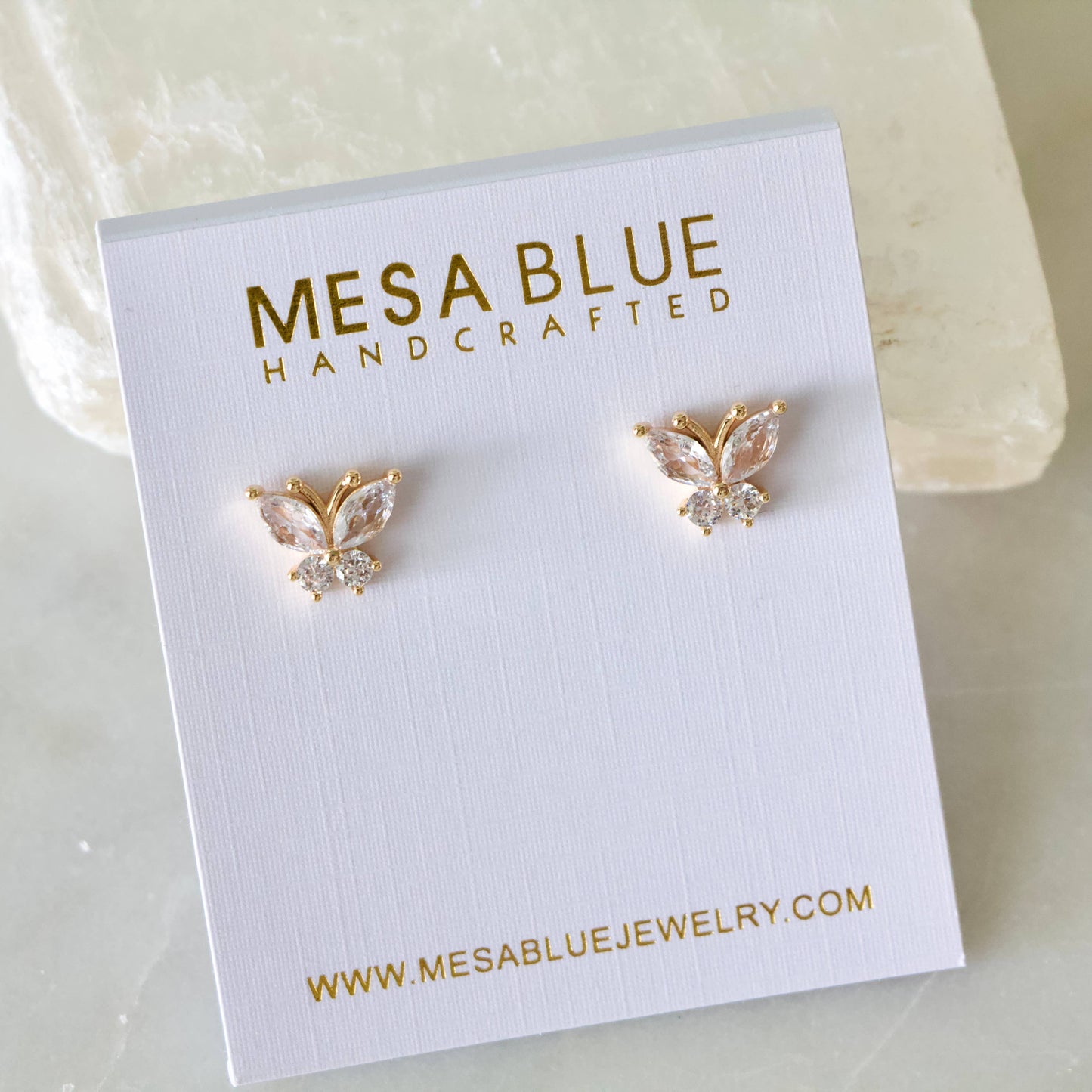 CZ Butterfly Studs