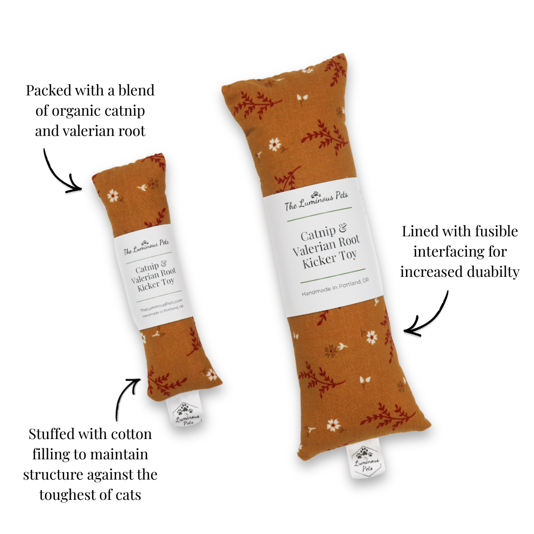 Catnip and Valerian Root Blend Cat Toy | Ochre & Leaves