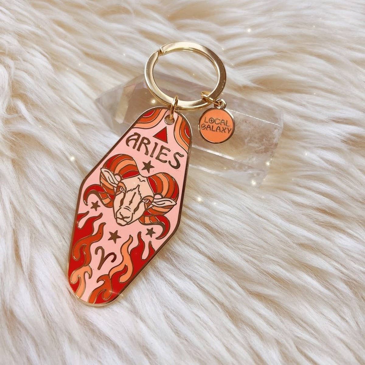 Zodiac Motel Keychain – Retro Enamel