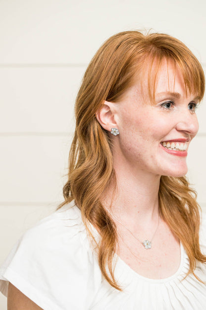 Magnolia Flower Earrings